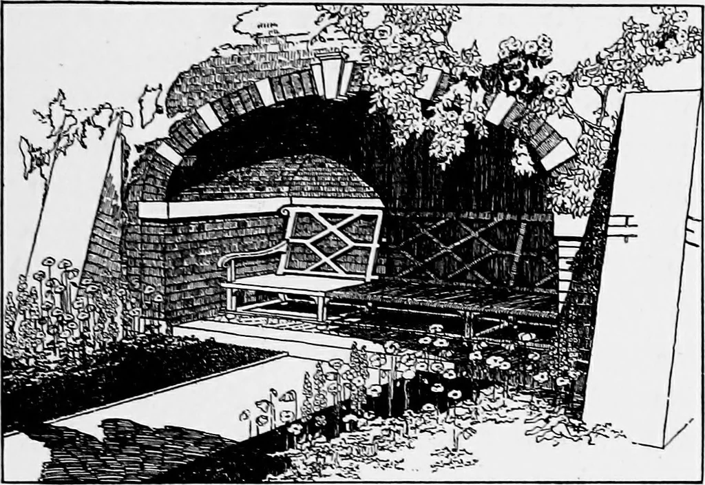An illustration from Gardens in the making, 1914, leaf 170