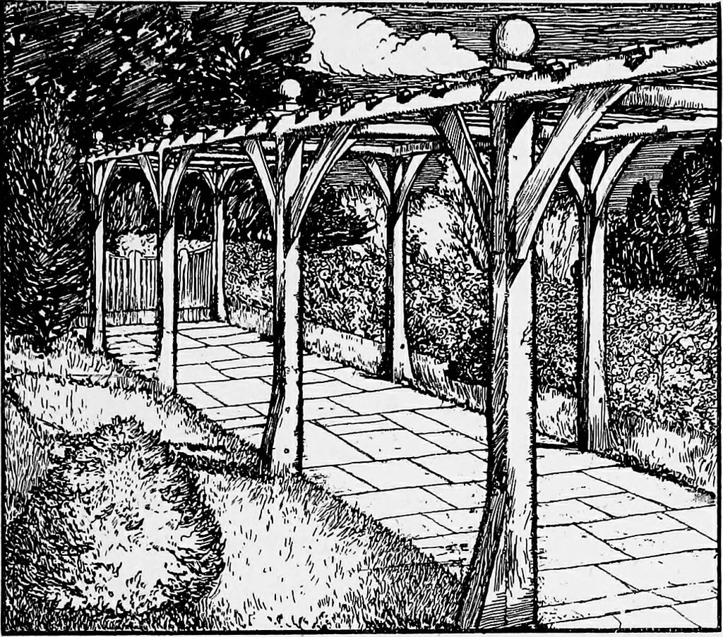 An illustration from Gardens in the making, 1914, leaf 182