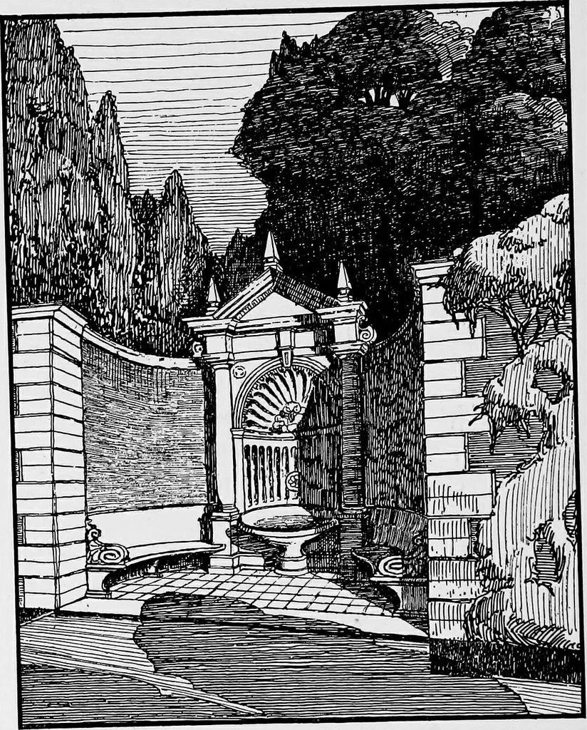 An illustration from Gardens in the making, 1914, leaf 205