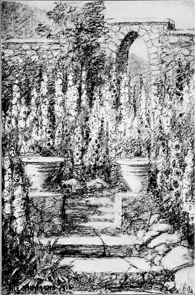 An illustration from My garden, 1920, leaf 134