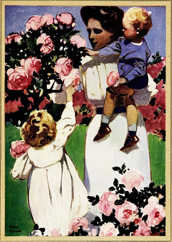 An illustration from My garden of the red, red rose .., 1913, leaf 283