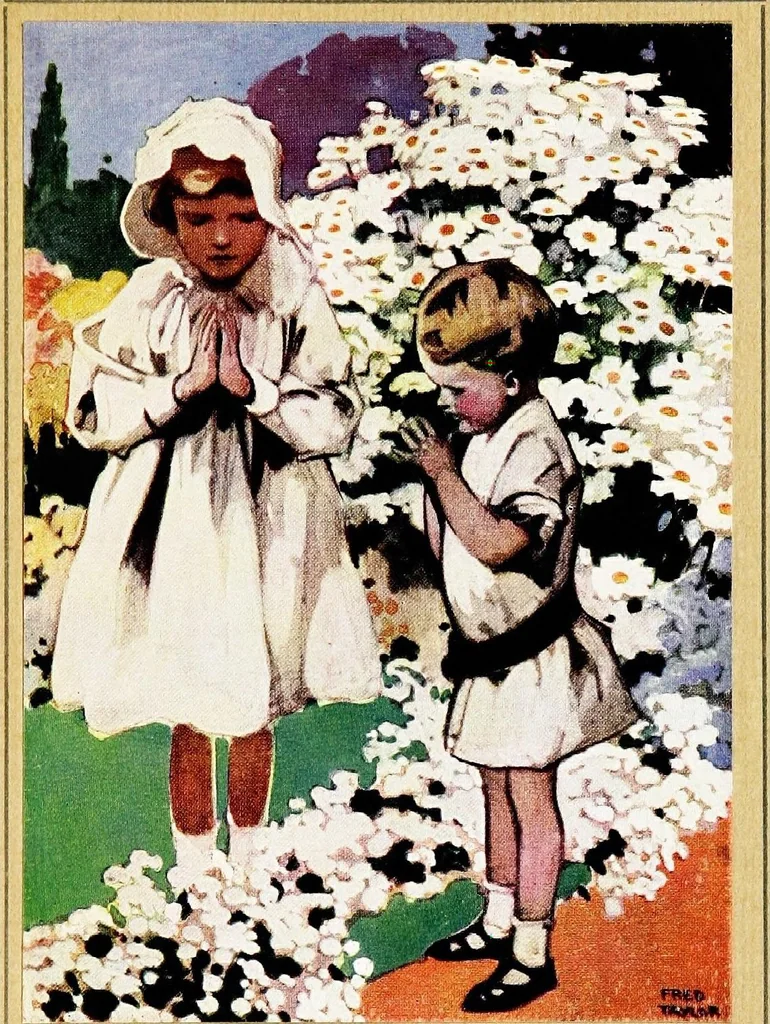 An illustration from My garden of the red, red rose .., 1913, leaf 335