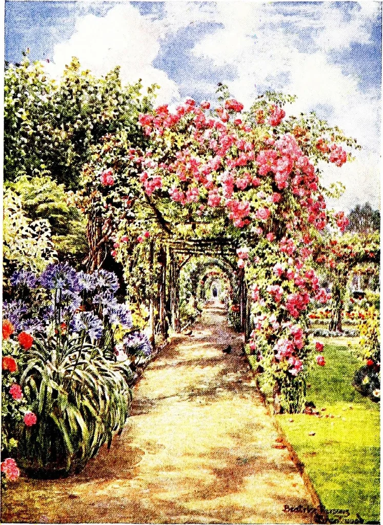 An illustration from The charm of gardens, 1910, leaf 111