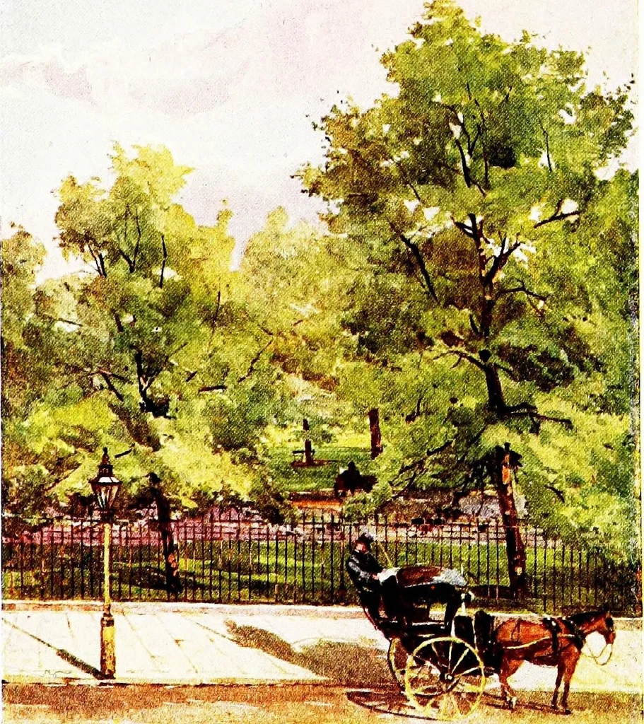 An illustration from The charm of gardens, 1910, leaf 131