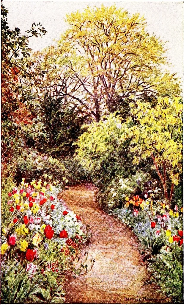 An illustration from The charm of gardens, 1910, leaf 149