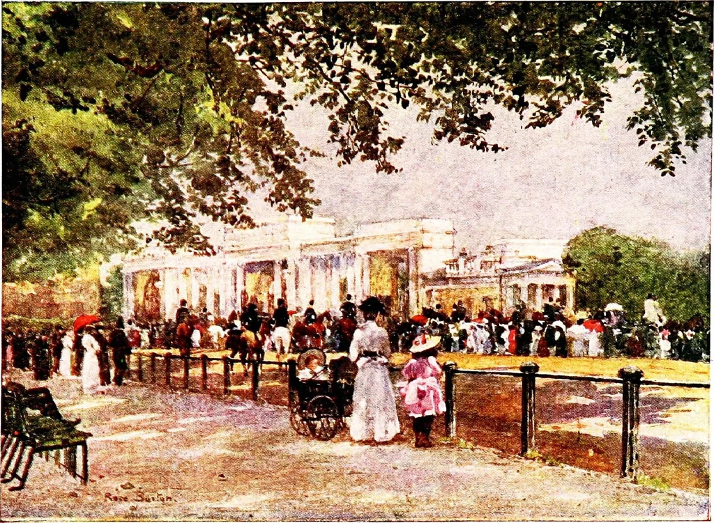 An illustration from The charm of gardens, 1910, leaf 218