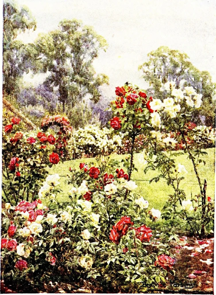 An illustration from The charm of gardens, 1910, leaf 258