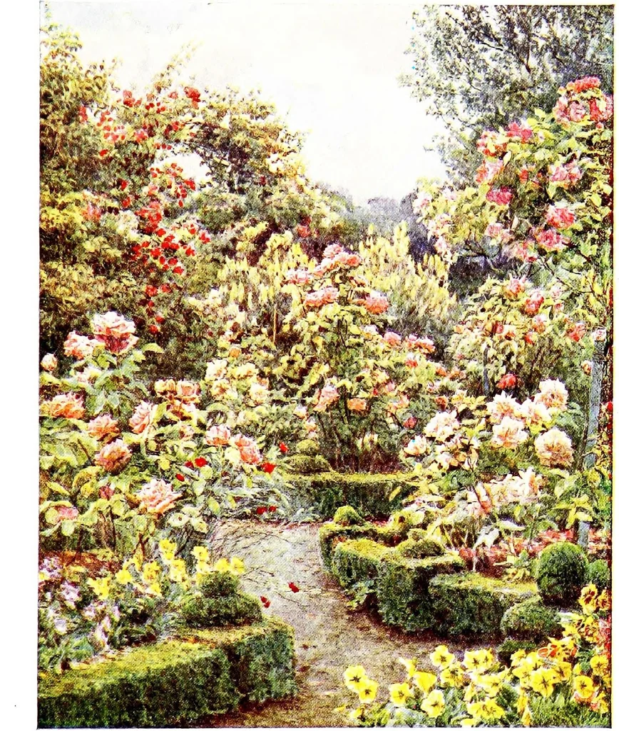 An illustration from The charm of gardens, 1910, leaf 298