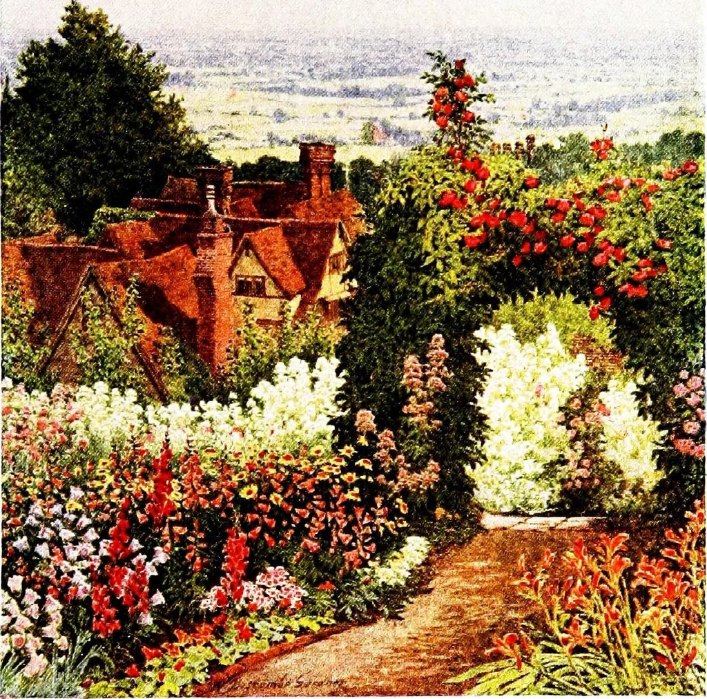 An illustration from The charm of gardens, 1910, leaf 40