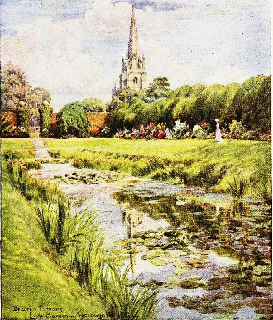An illustration from The charm of gardens, 1910, leaf 7