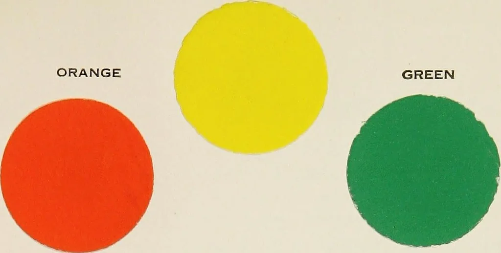 An illustration from The theory and practice of color, 1920, leaf 46