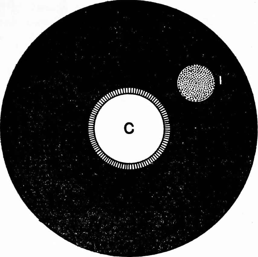 An illustration from Recent developments in drawing by the aid of projection apparatus used on the house lighting system .., 1912, leaf 12