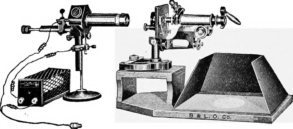 An illustration from Recent developments in drawing by the aid of projection apparatus used on the house lighting system .., 1912, leaf 34