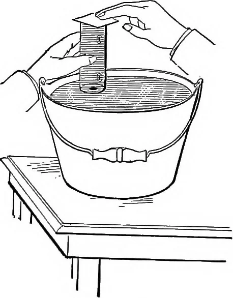 An illustration from Inductive elementary physical science with inexpensive apparatus, and without laboratory equipment, 1897, leaf 73