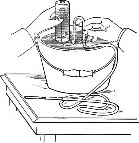An illustration from Inductive elementary physical science with inexpensive apparatus, and without laboratory equipment, 1897, leaf 92