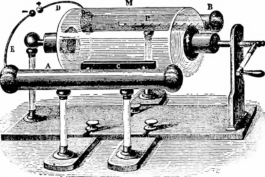 An illustration from Things a boy should know about electricity, 1900, leaf 15