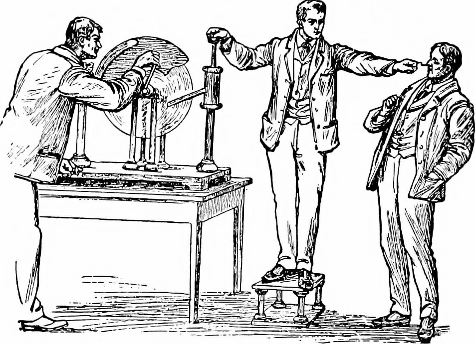 An illustration from Things a boy should know about electricity, 1900, leaf 15