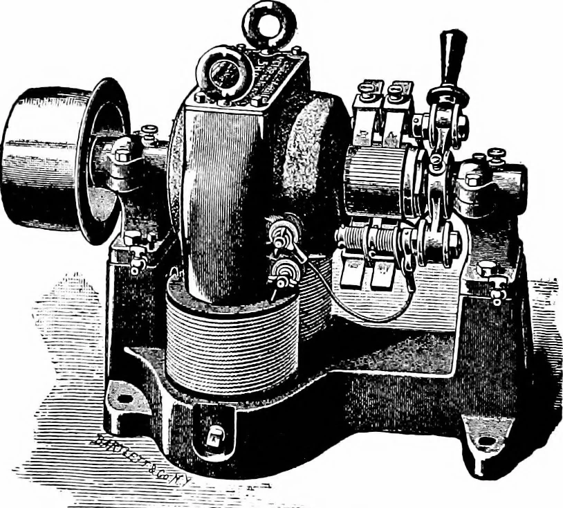 An illustration from Things a boy should know about electricity, 1900, leaf 151