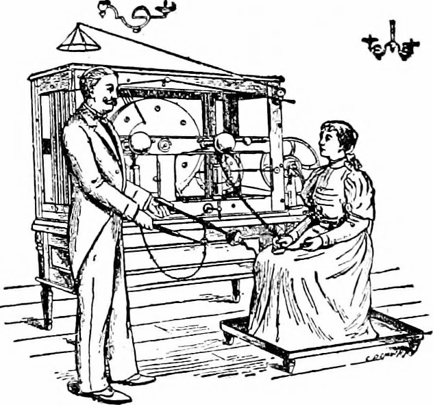 An illustration from Things a boy should know about electricity, 1900, leaf 17