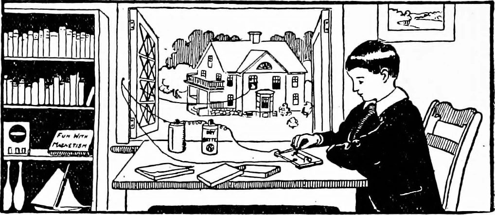 An illustration from Things a boy should know about electricity, 1900, leaf 193