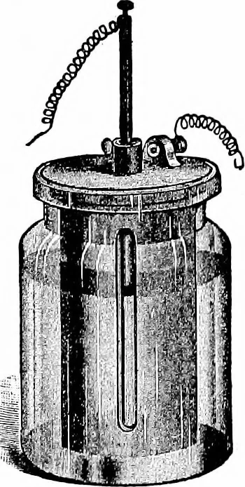 An illustration from Things a boy should know about electricity, 1900, leaf 40