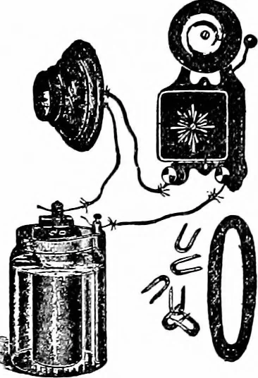 An illustration from Things a boy should know about electricity, 1900, leaf 96