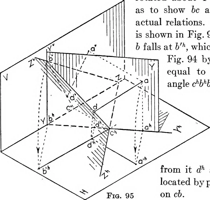 An illustration from Descriptive geometry, 1921, leaf 110