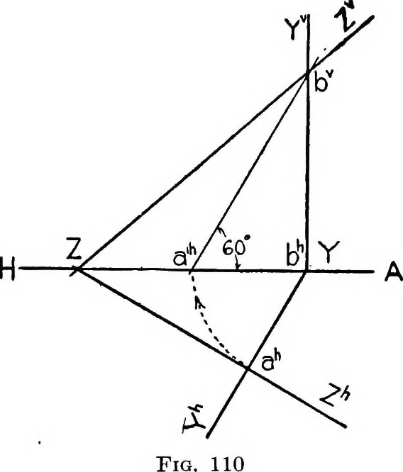 An illustration from Descriptive geometry, 1921, leaf 127