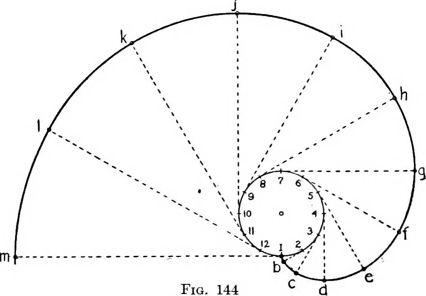 An illustration from Descriptive geometry, 1921, leaf 164