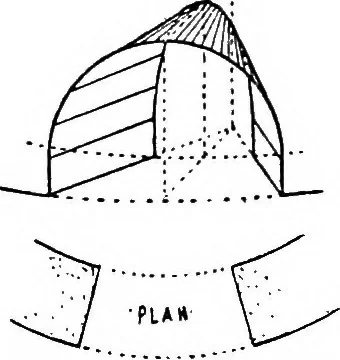 An illustration from Descriptive geometry, 1921, leaf 206