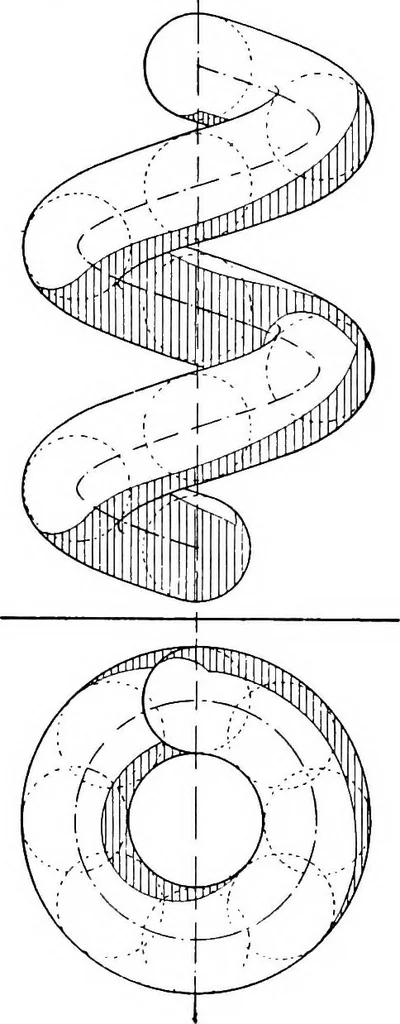 An illustration from Descriptive geometry, 1921, leaf 219