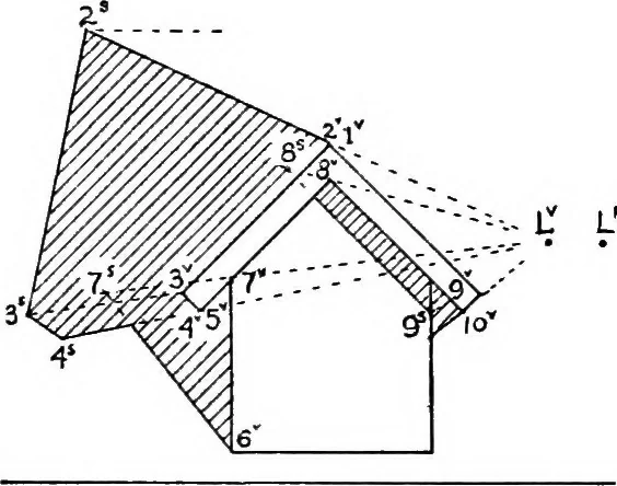 An illustration from Descriptive geometry, 1921, leaf 266