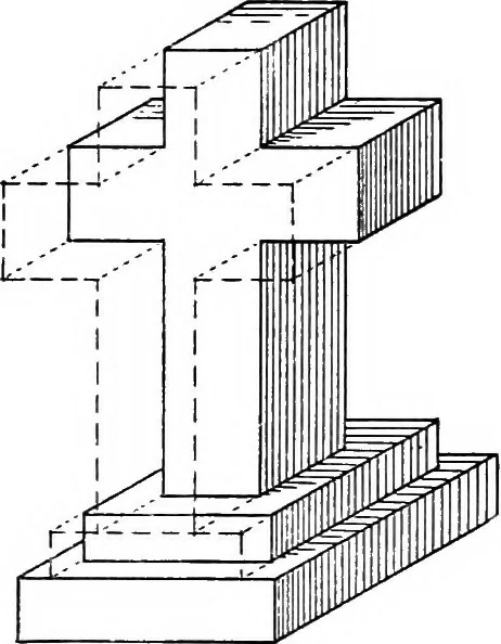 An illustration from Descriptive geometry, 1921, leaf 290