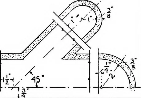 An illustration from Descriptive geometry, 1921, leaf 317
