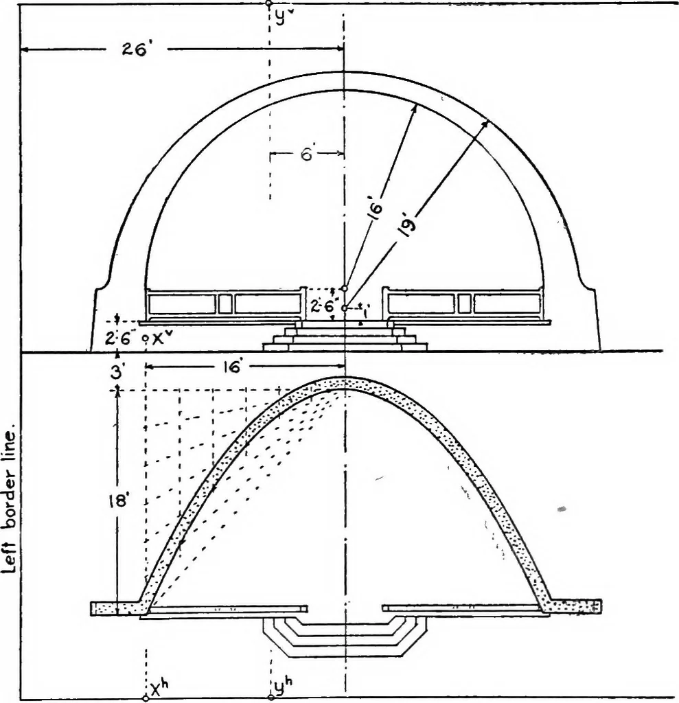 An illustration from Descriptive geometry, 1921, leaf 324