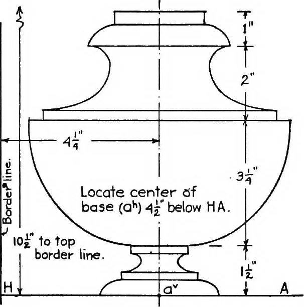 An illustration from Descriptive geometry, 1921, leaf 325