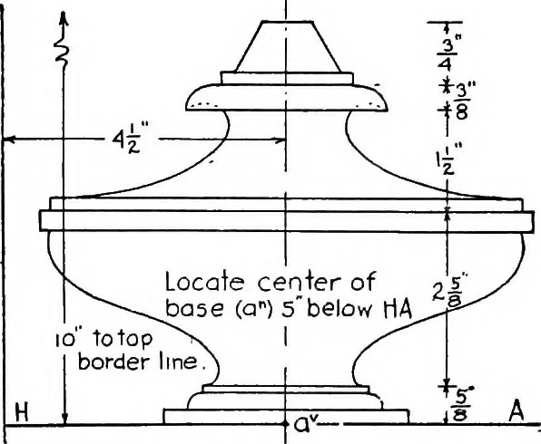 An illustration from Descriptive geometry, 1921, leaf 325