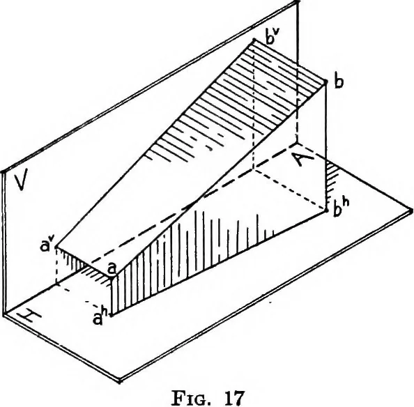 An illustration from Descriptive geometry, 1921, leaf 38