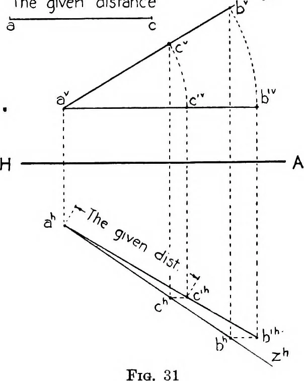 An illustration from Descriptive geometry, 1921, leaf 53