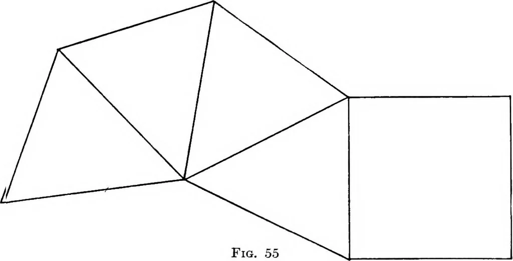 An illustration from Descriptive geometry, 1921, leaf 74