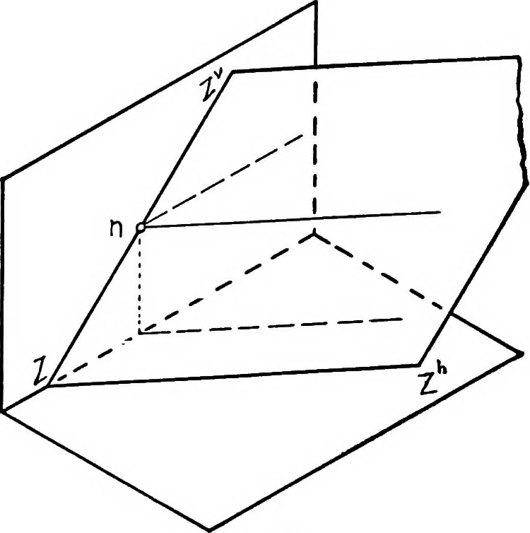 An illustration from Descriptive geometry, 1921, leaf 89