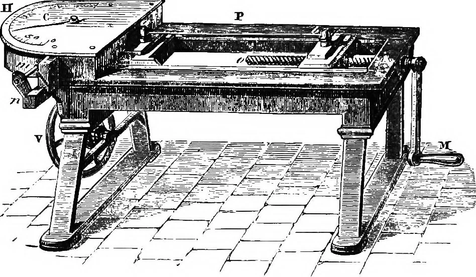 An illustration from Elements of chemical physics, 1860, leaf 227