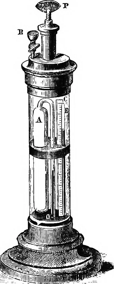 An illustration from Elements of chemical physics, 1860, leaf 241