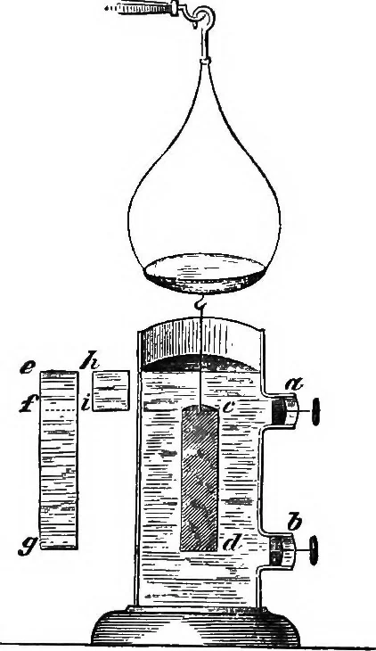 An illustration from Elements of chemical physics, 1860, leaf 250
