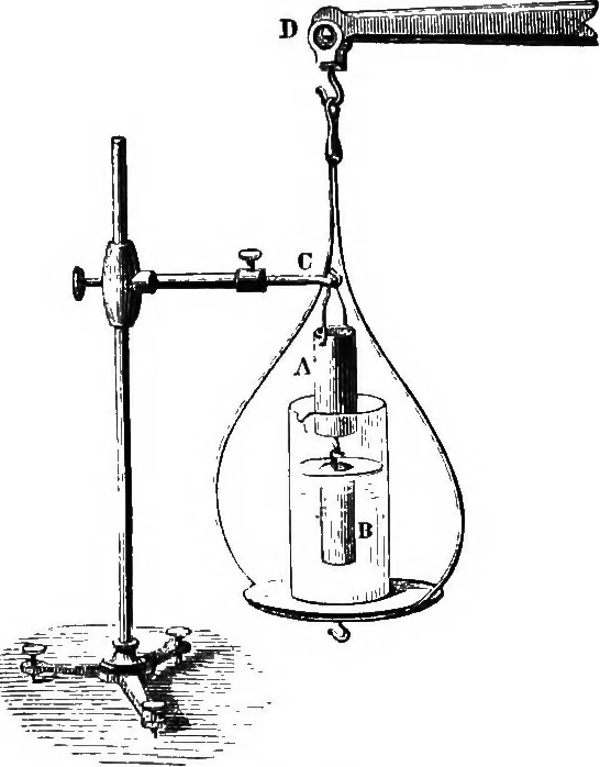 An illustration from Elements of chemical physics, 1860, leaf 261