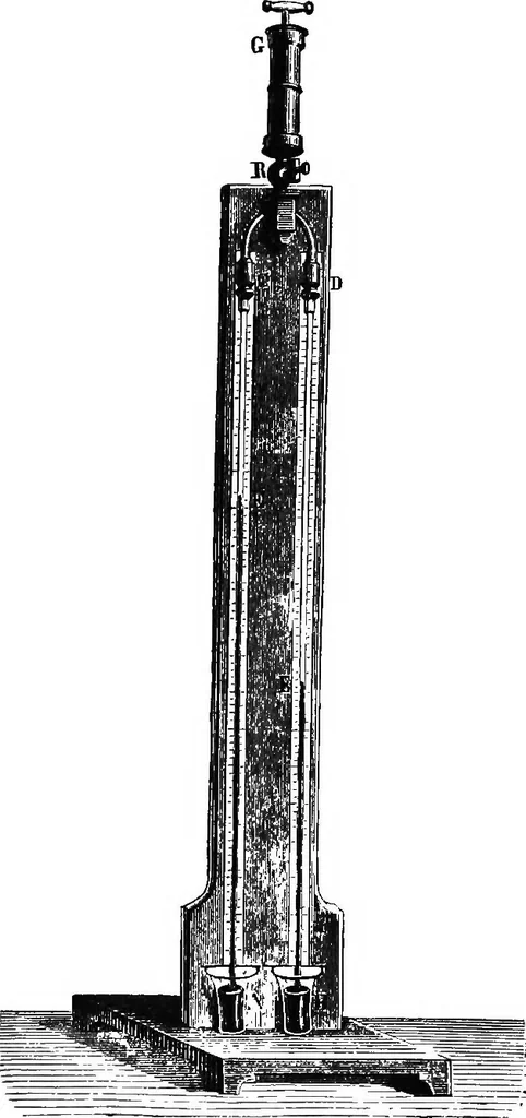 An illustration from Elements of chemical physics, 1860, leaf 281