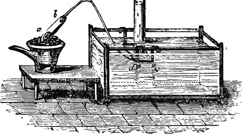 An illustration from Elements of chemical physics, 1860, leaf 336