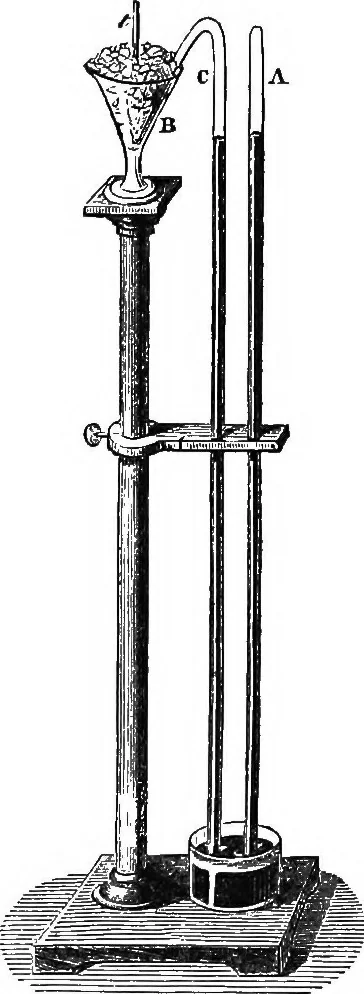 An illustration from Elements of chemical physics, 1860, leaf 600