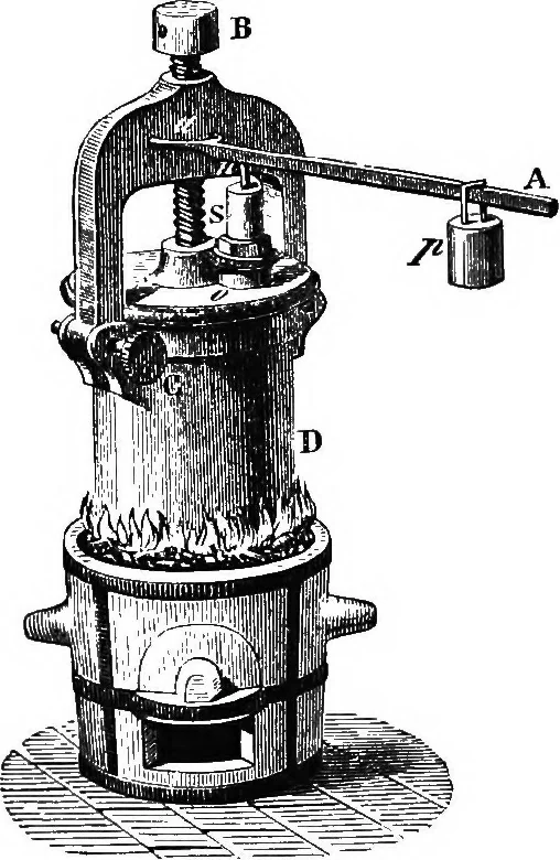 An illustration from Elements of chemical physics, 1860, leaf 617