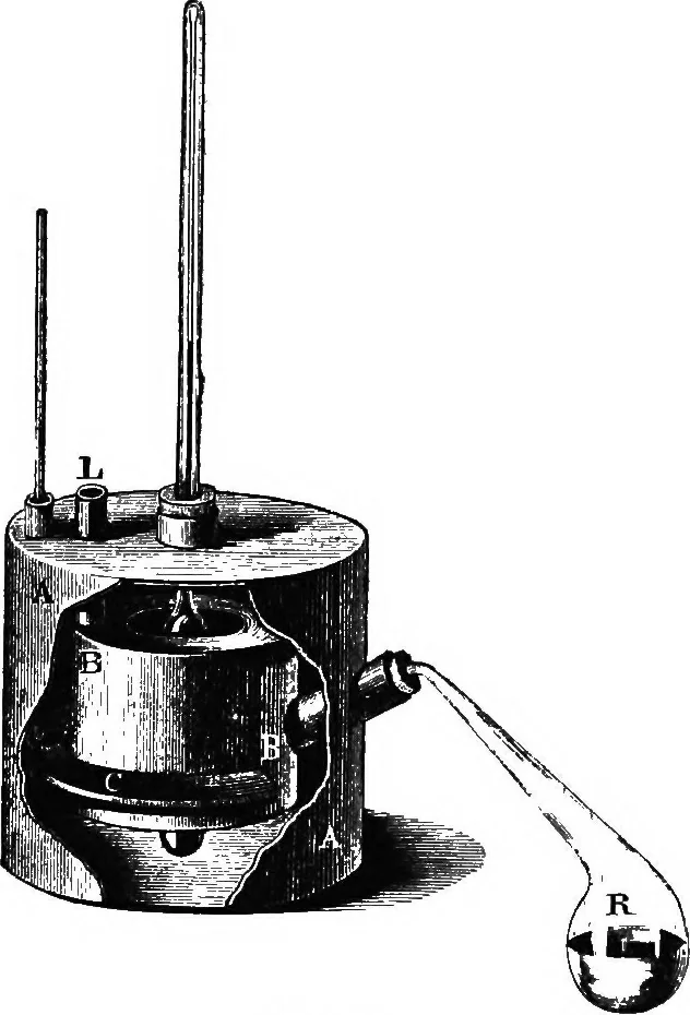 An illustration from Elements of chemical physics, 1860, leaf 629
